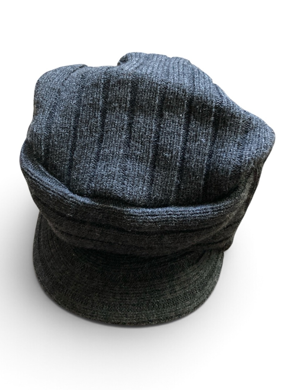 ETHOS Gray Ribbed Knit Cap One Size - Picture 3 of 6